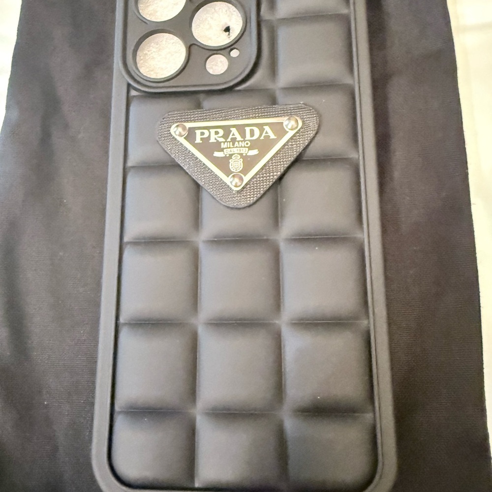 Prada Black Cell Phone Case